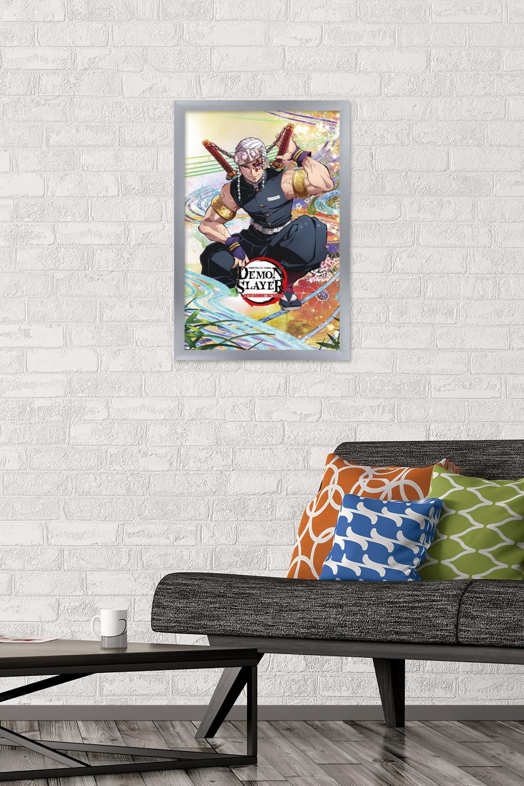 Demon Slayer - Tengen Uzui One Sheet Wall Poster, 14.725" x 22.375" Framed