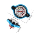 thumbnail image 2 of YOSADIER 1Pack Abs And Aluminum Water Temp Gauge Automotive For Car Rv Truck Monitor Engine Performance 2.8x1.8x1.6in, 2 of 5