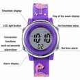 thumbnail image 3 of Waterproof LED Watch for Kids, Flamingo Cartoon Multifunction with Luminous Dial, 3 of 4