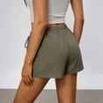 thumbnail image 5 of Women's Summer Shorts Elastic Waist Wide Leg Casual Shorts Womens Soft Athletic Lounge Sweat Shorts with Pockets Drawstring Workout Shorts, 5 of 6