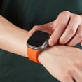thumbnail image 2 of Compatible with Apple Watch Bands 38/40/41/42mm(S10), Soft Silicone Sport Replacement Strap for iWatch Series 10 9 8 7 6 5 4 3 2 1 SE Ultra Wristbands for Men Women Breathable, Orange, 2 of 9