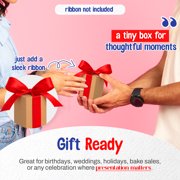 MT Products Tuck Top Kraft Paperboard Gift Boxes 2 x 2 x 3 - Pack of 30