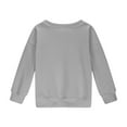 thumbnail image 5 of ZOYOEN Girls Trendy Sweatshirt- Crewneck Casual Long Sleeve Pullover Tops Gray Size 14, 5 of 6