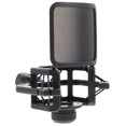 thumbnail image 5 of FRCOLOR Support de Microphone Réglable 1 Pce Support de Microphone Étanche (Noir), 6.3"X5.63"X4.65 Pouces, 5 of 5