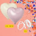 thumbnail image 5 of 12 PCS 18inch Heart Foil Balloons Pink Heart Balloon White Heart Balloon for Birthday Party Valentines Day Wedding Anniversary Decorations, 5 of 5