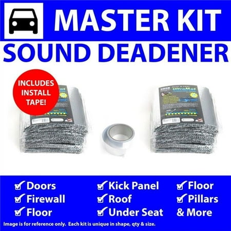 Zirgo High Performance Cooling Products Heat & Sound Deadener for Chevy Impala 1958 Master Kit Plus Seam Tape 40599CM2