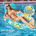 thumbnail image 6 of Inflatable Pool Float Adult - Pool Floaties Lounger Floats Raft Floating Chair Water Floaties for Swimming Pool Lake Lounge Float with Cup Holders Beach Pool Party Toys for Adults (Flamingos), 6 of 7