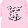 thumbnail image 4 of Inktastic Adventure Awaits Outside in Nature with Tent and Mountains Boys or Girls Long Sleeve Toddler T-Shirt, 4 of 5