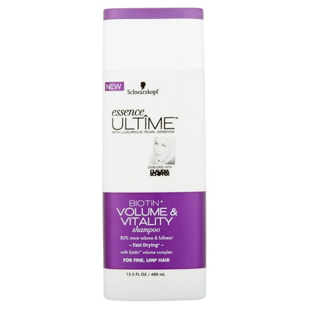 Schwarzkopf Essence + ULTIME Biotine Shampooing Volume &amp; Vitalité, 13,5 fl oz