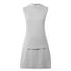 thumbnail image 4 of Conjunto de chaleco con cuello medio alto y falda de cintura alta para mujer: tejido transpirable, estilo versátil, 4 of 8