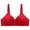 Red, variant on Cotton Bras for Women No Underwire Plus Size Embriodery Wireless Underwear Push Up Full Coverage Lingerie Sports Bra,Khaki,42 B