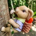 thumbnail image 4 of Danhjin Rabbit Decorative Hangings Little Climbing Rope Resin Crafts Garden Garden Tree Hangers Decoration Decoration Decoration Balcony Gardening Cute, 4 of 6