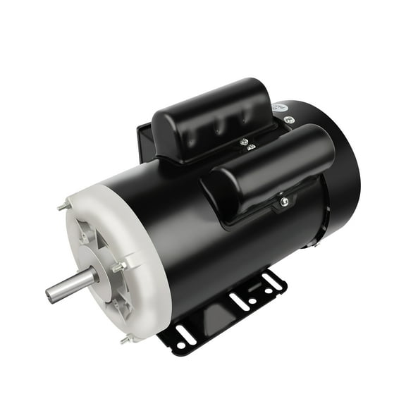 Electric Motor 5HP 3450 RPM Farm Duty Single Phase Motor 56 Frame 208-230V 5/8" Shaft 60Hz CW/CCW TEFC