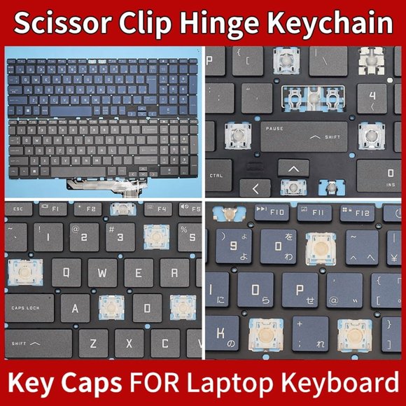 Replacement New Keyboard for HP Victus 9 15-fa0031dx 15-FA0010NR TPN-Q278 15-FA Laptop KeyCap Hinge 3 Keycap and Hinge