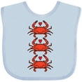 thumbnail image 3 of Inktastic Crab Lover Boys or Girls Baby Bib, 3 of 4
