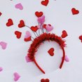 thumbnail image 2 of Diadema de amor roja para el día de San Valentín, regalo de San Valentín, joyería, decoración de boda para dama de honor, diadema, accesorios para el cabello, 2 of 5