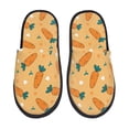 thumbnail image 1 of Balery Love Carrot Pantuflas de Casa de Felpa Silenciosas con Diseño Estampado, Zapatillas Cómodas Antideslizantes de Algodón para Interior-Large, 1 of 8