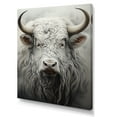 thumbnail image 2 of Designart "Minimalistic Grey Yak Art" Yaks Canvas Art Print, 2 of 7