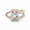 Rose, variant on 3.0 CT Asscher IGI Certified Lab Diamond Bridal Set, 10K Gold