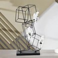 thumbnail image 1 of Estatua abstracta de Thinker, adorno de escritorio de aleación, colección única de escritorio para dormitorio, oficina, gabinete novedoso, decoración, 1 of 8