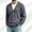 Dark Gray, variant on LYSMORA Men's V Neck Button Front Knit Cardigan Long Sleeve Rib Cuff Sweater for Daily Outings and Casual Meetups