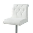 thumbnail image 3 of Poundex Adjustable Height and Swivel Bar Stools  Set of 2, White, 3 of 8