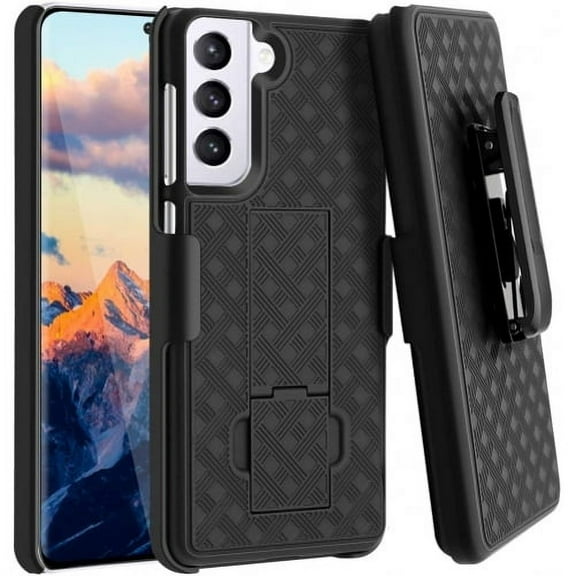 Swivel Holster Case Belt Clip for Samsung Galaxy S21 - Cover Kickstand Armor Combo Drop-Proof
