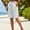 White, variant on Womens Lightweight Shorts Casual Cotton Linen Bermuda Shorts Elastic Waist Drawstring Summer Comfy Bottoms by Yigetop Beige L