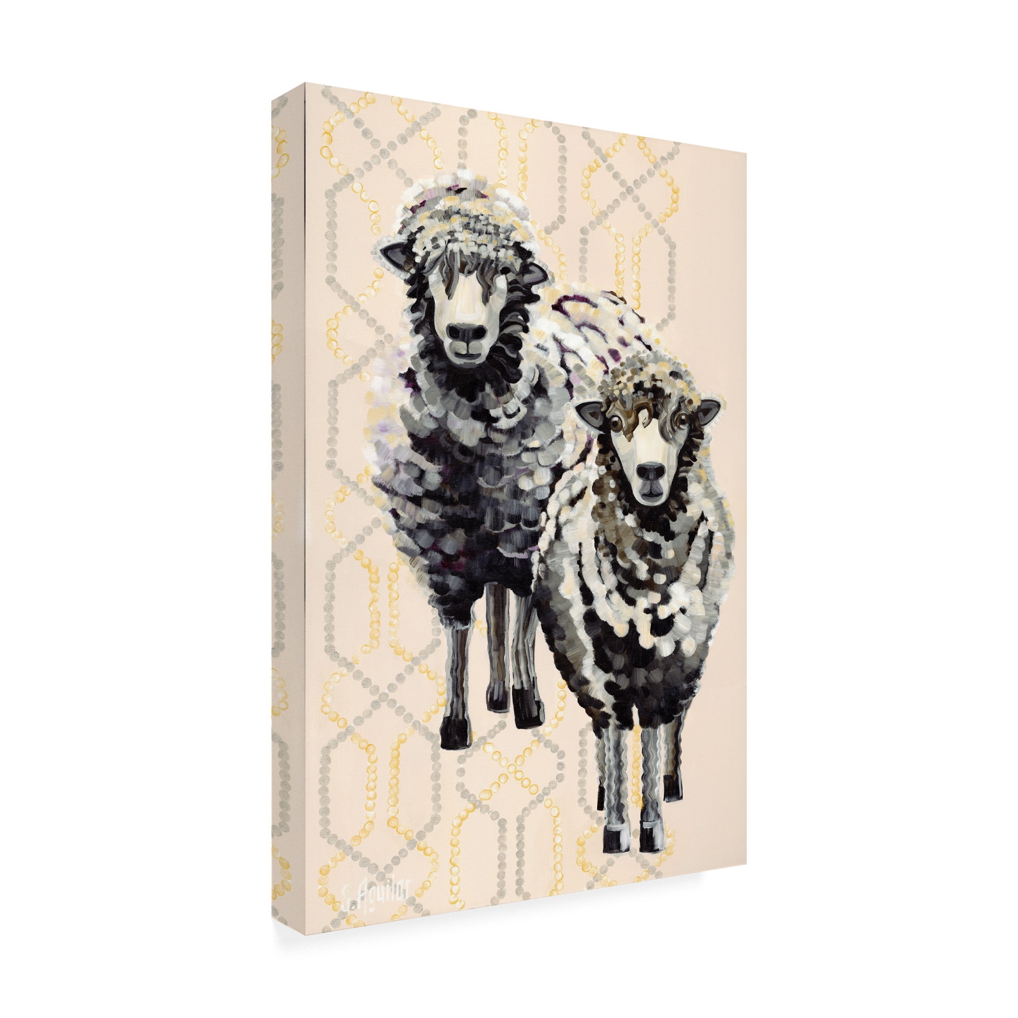 Trademark Fine Art 'Woolly Two' Canvas Art by Stephanie Aguila