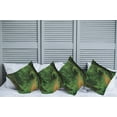 thumbnail image 2 of Ambesonne Tropical Throw Pillow Cover 4 Pack, Jungle Forest Trees, 18", Green Brown, 2 of 5