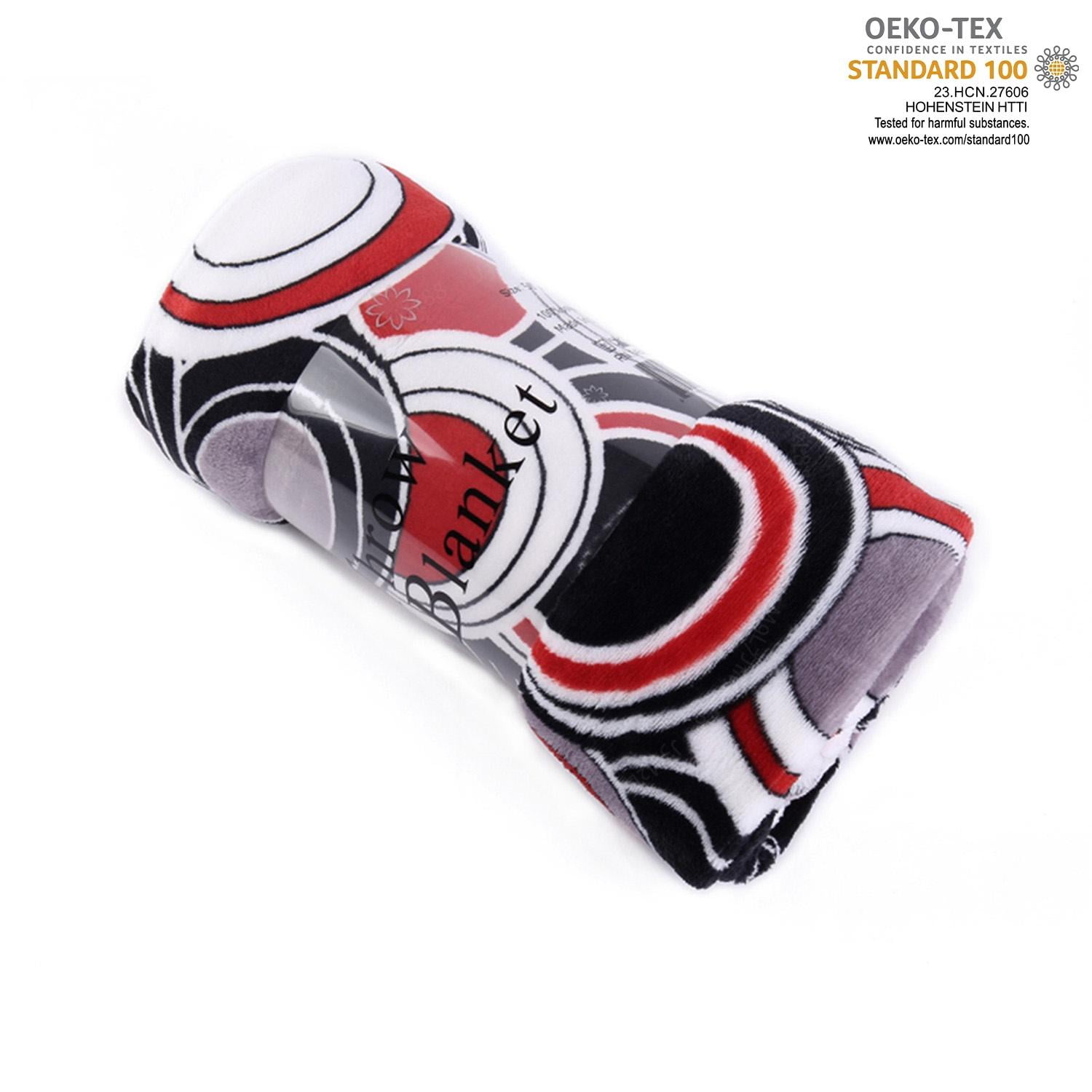 JML Throw Blanket 50"x60" Soft Cozy Flannel Fleece Throw Blanket for Sofa Couch Bed