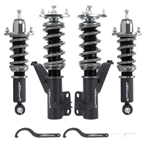 maXpeedingrods Coilover for Honda CR-V 2002-2006, 24 Levels Damper Adjustable Coilovers Suspension Kit, Height Adjustable Shock Absorber Struts Lowering Kit, T7 Upgrade Racing Series