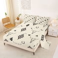 thumbnail image 2 of jejeloiu Aztec Bull Skull Western Full Size Sheets Kids,Tribal Desert Print Bed Sheets For Boy,4pcs, 2 of 6