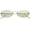 Silver/Green, variant on Trendy Oval Rimless Sunglasses for Women Retro Y2k Sunnies with Rhinestones SJ1227