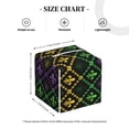 thumbnail image 2 of Honeii 's Mardi Gra Geometric for Leather Square Tissue Box Cover Holder: A Stylish Organizer for Tabletops, Bathrooms, Cars & Offices, 2 of 5