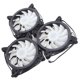 thumbnail image 5 of Ventilador de refrigeración de computadora con control remoto, 3 piezas Ventilador de refrigeración de chasis de computadora Ventilador de refrigeración de chasis de computadora Probado profesionalme, 5 of 12
