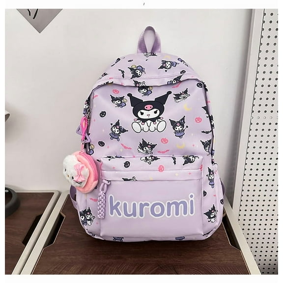 New Sanrio Kuromi My Melody Backpack Casual Cute Cartoon Large Capacity Wear resistant Backpack