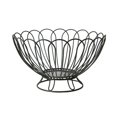 thumbnail image 3 of Tongina Fruit Basket Fruit Serving Basket Round Snack Holder for Bread Fruit Veggies Medium Black, 3 of 8