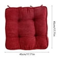 thumbnail image 3 of Thick Plush Seat Cushion 18x18x4 Inch Tufted Office Chair Pad Non-Slip Floor Pillow for Home Red Blue Gray, 3 of 6