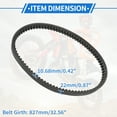 thumbnail image 6 of Unique Bargains Drive Belt for PCX for 125, Wear-Resistant Rubber Fiber Black Powersports V-Belt 1 Pc, 6 of 7