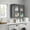 24"W Black, variant on Wood Medicine Wall Cabinet with Acrylic Glass Doors, Kitchen Wall Cabinets with Adjustable Shelf, Laundry Room Wall Mounted Cabinet, Bathroom Wall Cabinet Set of 2