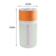 thumbnail image 3 of Humidificador de coche USB de 300ml, pequeña máquina de humidificación aromaterapia de escritorio para el hogar con luz nocturna, naranja, 3 of 8