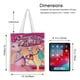 thumbnail image 5 of Angelina Ballerina Bolso de tela con estampado de lienzo para mujer, bolsa de compras reutilizable y estética, con cremallera interior, regalo para mujer, 35 × 40 cm., 5 of 6