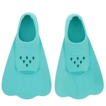 DECOMELODY 1 Pair Short Fins Swim Flippers for Adults Pool Sea Snorkeling Travel 11.8x5.3x1.9in