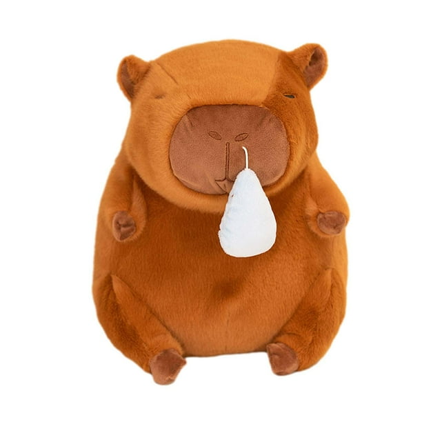 Carpincho de peluche de juguete, muñeco de peluche de capibara, juguete para dormitorio, sofá, simulación de lindo capibara, animales de peluche,
