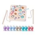 thumbnail image 1 of Juego de pesca Zulema Juguete de pesca de madera Montessori para pequeños, 1 of 7