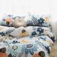 thumbnail image 5 of Exquisito estampado de flores, juego de cama de algodón para dormitorio, funda de edredón con funda de almohada (tamaño King), 5 of 8