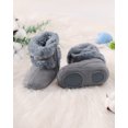 thumbnail image 5 of Baby Boots Toddler Girls Winter Boots Cute Bowknot Warm Snow Boots Toddler Shoes Size 3 6 9 12M Gray, 5 of 6