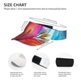 thumbnail image 4 of Easygdp Bright Flowers Stretchy Visor - Unisex Visor Hat for Men and Women, UPF 50 Sun Protection Visor, Ultra-Light, 4 of 8