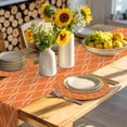 thumbnail image 4 of Orange Stripes Round 15 Inch Placemats Set of 4, Simple Geometric Modern Monochrome HeatResistant Non Slip Place Mats for Dining Table, Wipeable Braided Kitchen Table Mats for Housewarming, 4 of 9